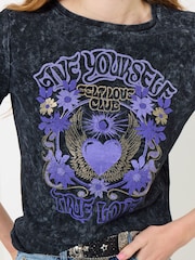 Joe Browns Black Mystical Boho Graphic T-Shirt - Image 2 of 5
