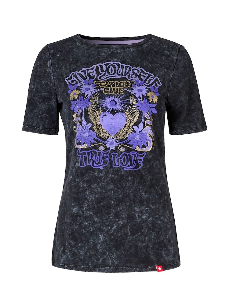 Joe Browns Black Mystical Boho Graphic T-Shirt - Image 5 of 5