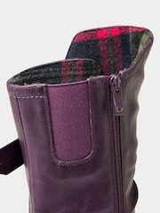 Joe Browns Purple Side Zip Purple Wedge Boots - Image 7 of 7