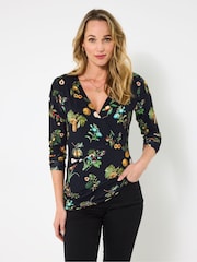 Joe Browns Black Mushroom Print Top - Image 1 of 5