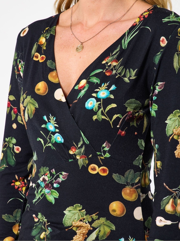 Joe Browns Black Mushroom Print Top - Image 2 of 5