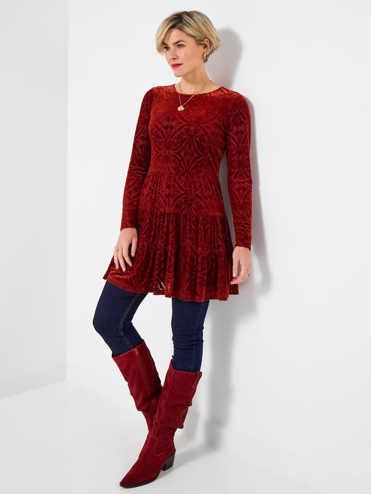 Joe Browns Orange Orange Tunic Dress - Image 1 of 5 Joe Browns Orange Orange Tunic Dress - Image 1 of 5
