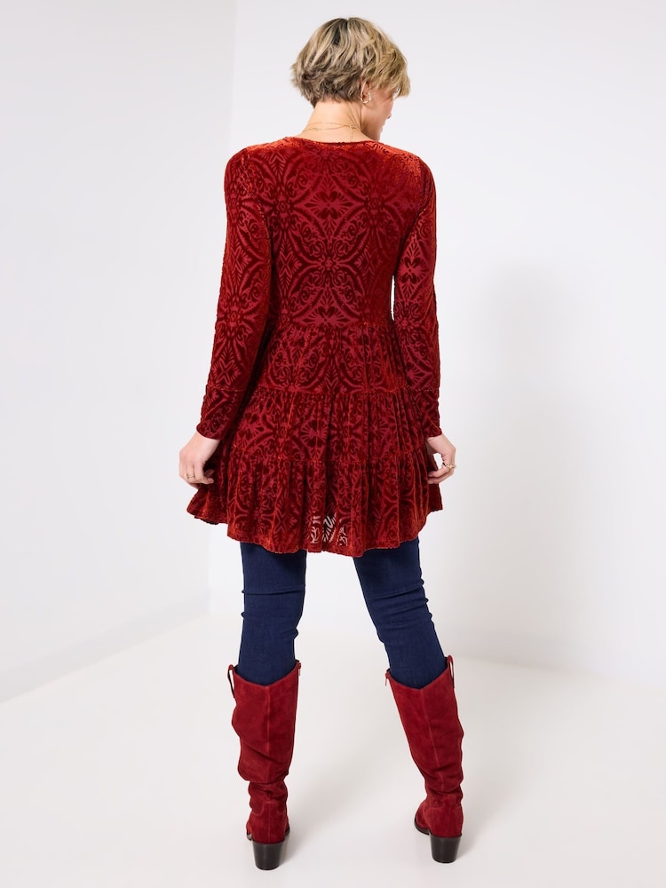 Joe Browns Orange Orange Tunic Dress - Image 2 of 5 Joe Browns Orange Orange Tunic Dress - Image 2 of 5