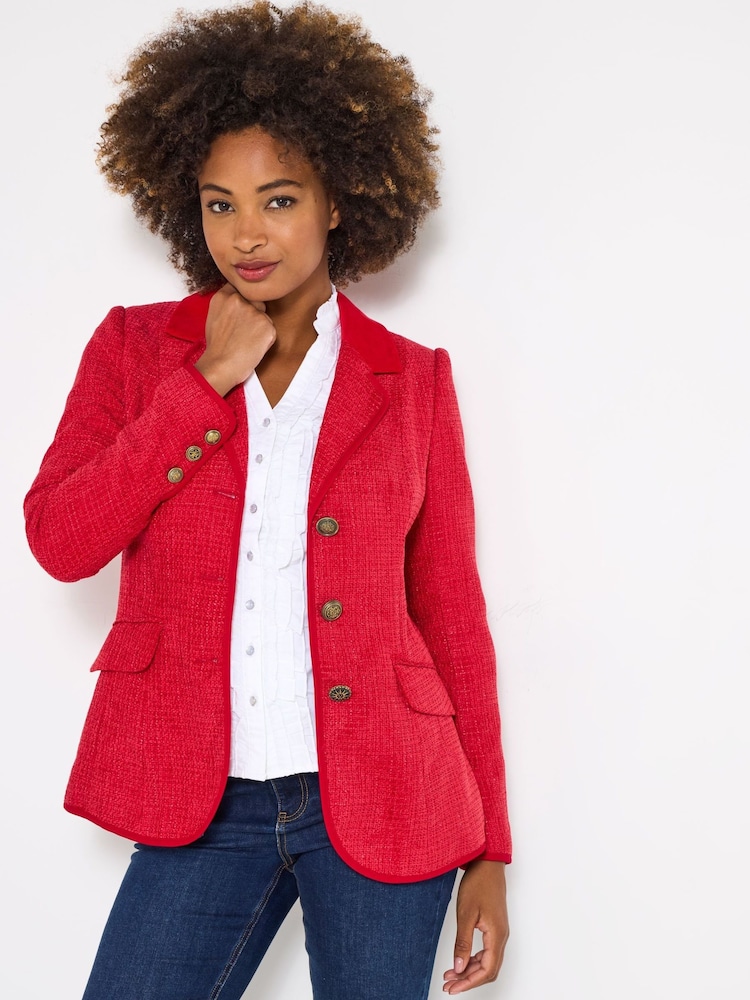 Joe Browns Red Single Breasted Jacket - Image 2 of 5
