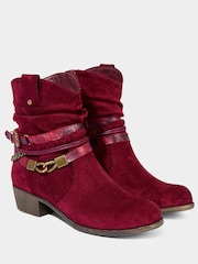 أحمر - Joe Browns Painted Rope Detail Embellished Boots - صورة 2 من 5