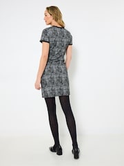 Joe Browns Black Petite Classic Jersey Check Dress - Image 4 of 5