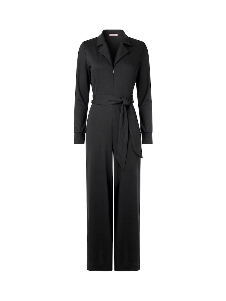 Joe Browns Black Petite Zip Front Jersey Jumpsuit - Image 5 of 5