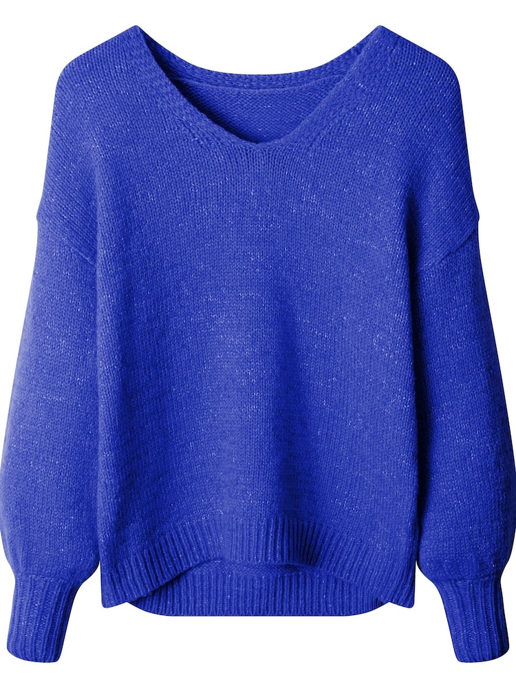 Joe Browns Blue Simple V-Neck Jumper - Image 5 of 5
