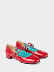 Joe Browns Polka Dot Lined Double Strap Mary Jane Shoes - صورة 5 من 7