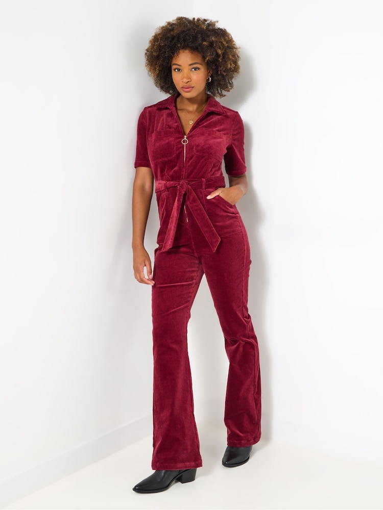 Joe Browns Belted Bootcut Cord Jumpsuit - صورة 2 من 6