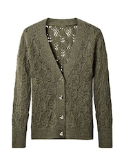 Joe Browns Green Pointelle Knit Cardigan - Image 5 of 5