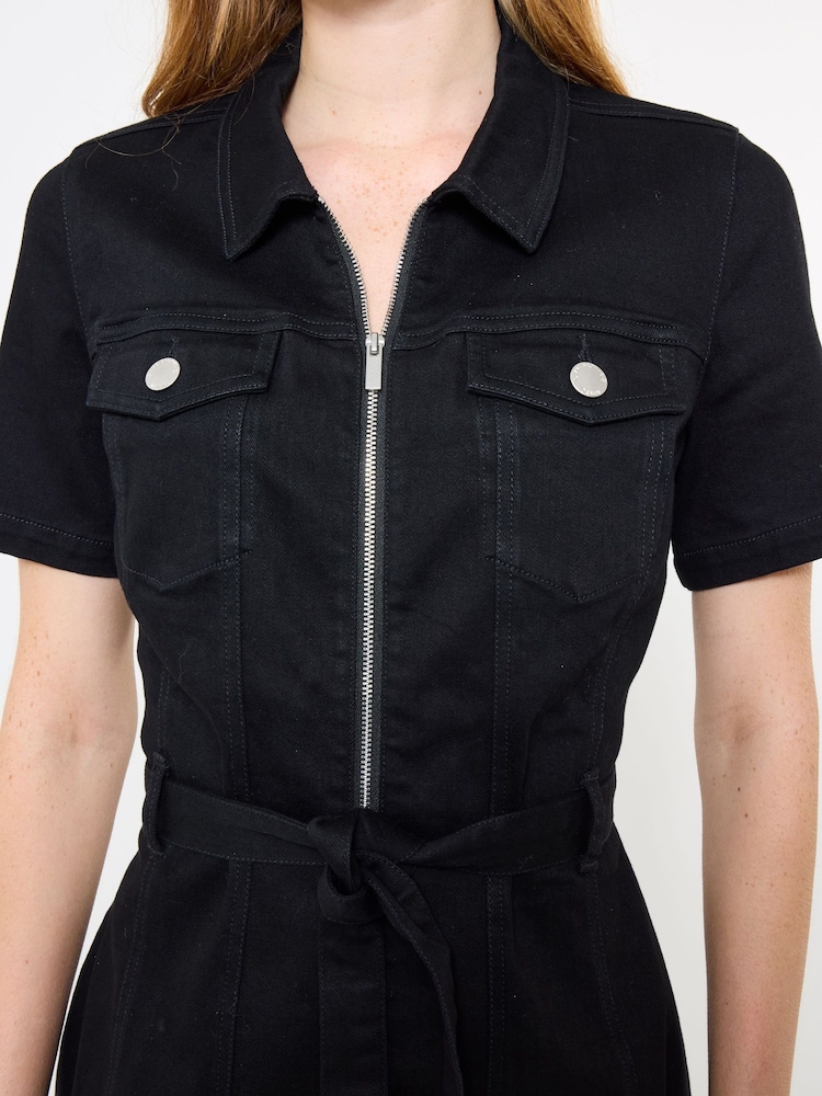 Joe Browns Black Stretch Denim Dress - Image 2 of 5