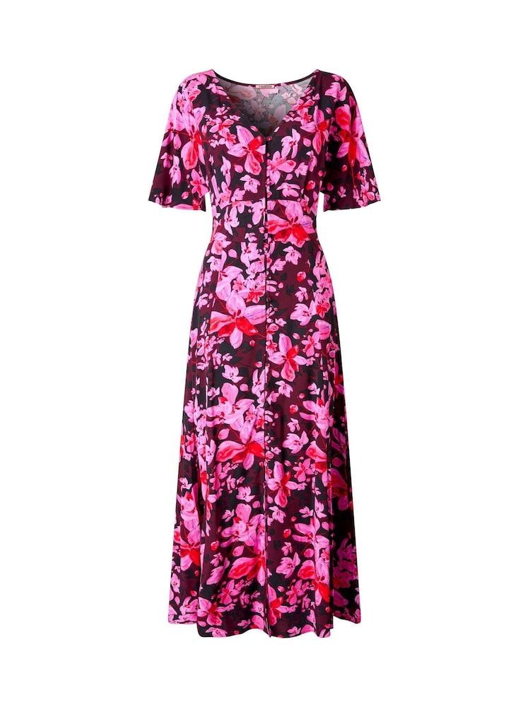 Joe Browns Pink Petite Floral Print Button-Through Maxi Dress - Image 7 of 7 Joe Browns Pink Petite Floral Print Button-Through Maxi Dress - Image 7 of 7