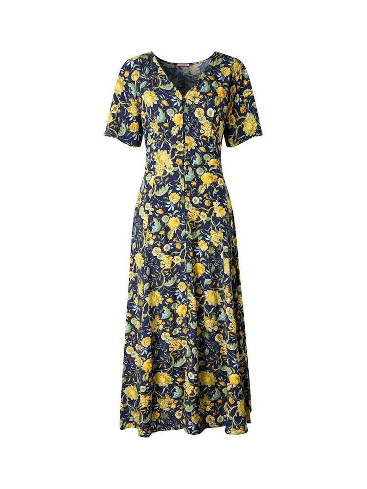 Joe Browns Blue Petite Autumn Floral Button Through Maxi Dress - Image 5 of 5 Joe Browns Blue Petite Autumn Floral Button Through Maxi Dress - Image 5 of 5