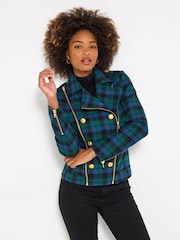 Joe Browns Green Vintage Biker Jacket - Image 3 of 8