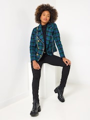 Joe Browns Green Vintage Biker Jacket - Image 4 of 8