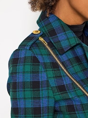 Joe Browns Green Vintage Biker Jacket - Image 6 of 8