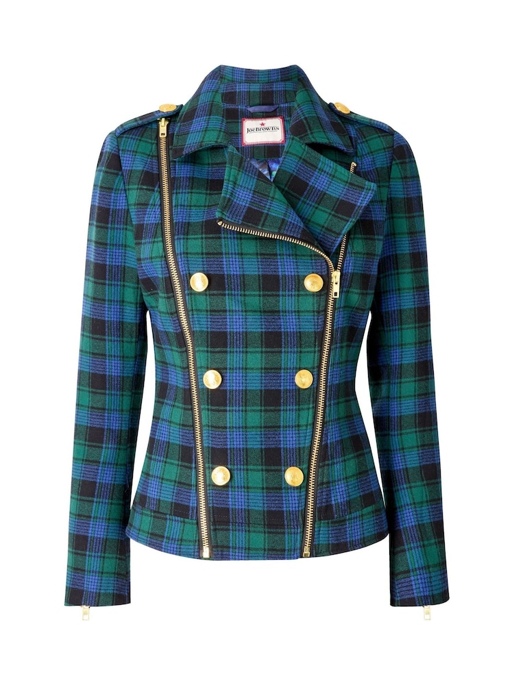 Joe Browns Green Vintage Biker Jacket - Image 8 of 8