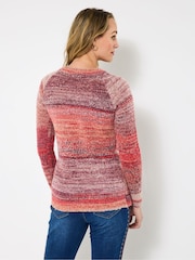 Joe Browns Orange Relaxed Crew Neck Jumper - Image 4 of 5