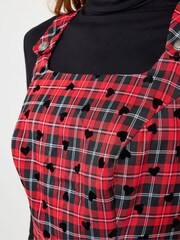 Joe Browns Red Tartan Check Mini Pinafore - Image 6 of 7