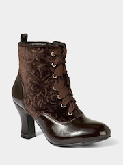Joe Browns Brown Vintage Winter Ankle Boots - Image 4 of 6