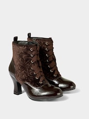 Joe Browns Brown Vintage Winter Ankle Boots - Image 5 of 6