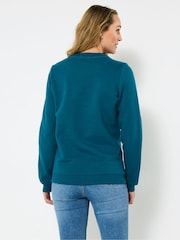 Joe Browns Green Robin Relaxed Sweatshirt - Image 2 of 5