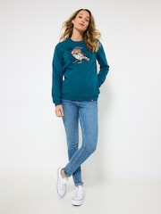 Joe Browns Green Robin Relaxed Sweatshirt - Image 3 of 5
