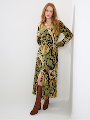 Joe Browns Black Petite V-Neck Floral Maxi Dress - Image 1 of 7
