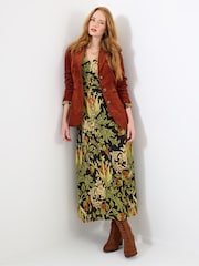 Joe Browns Black Petite V-Neck Floral Maxi Dress - Image 3 of 7