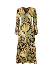 Joe Browns Black Petite V-Neck Floral Maxi Dress - Image 7 of 7
