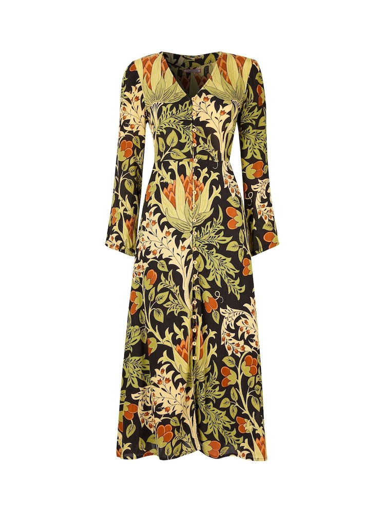 Joe Browns Black Petite V-Neck Floral Maxi Dress - Image 7 of 7