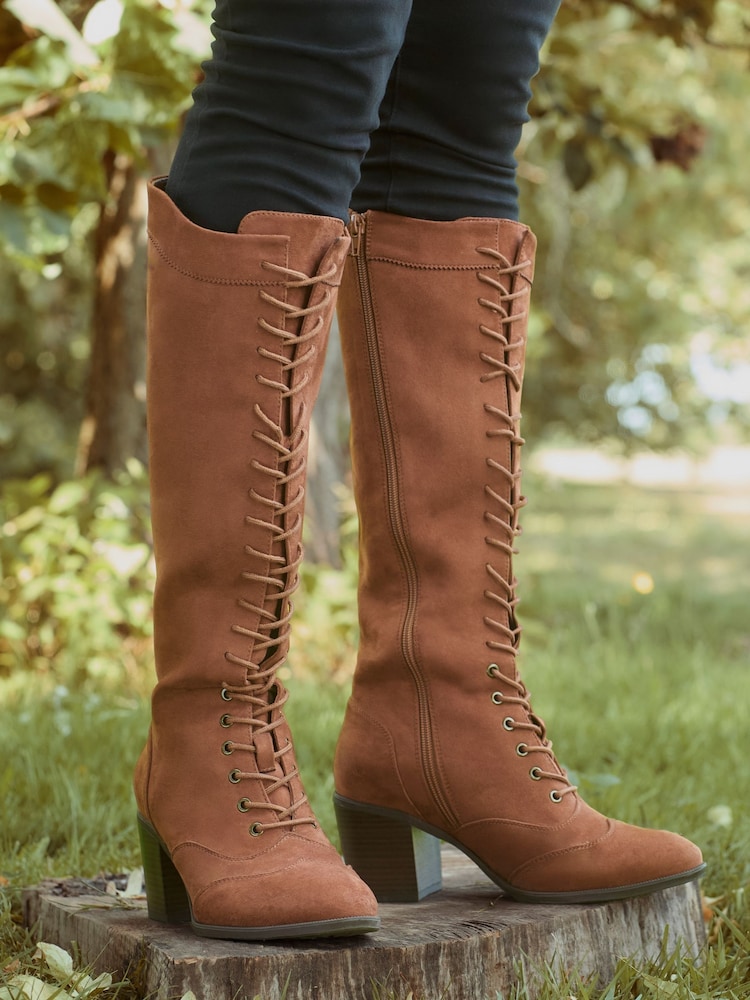 Joe Browns Brown Vintage Style Ankle Boots - Image 2 of 6 Joe Browns Brown Vintage Style Ankle Boots - Image 2 of 6