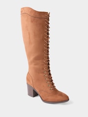 Joe Browns Brown Vintage Style Ankle Boots - Image 4 of 6