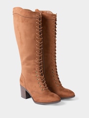Joe Browns Brown Vintage Style Ankle Boots - Image 5 of 6