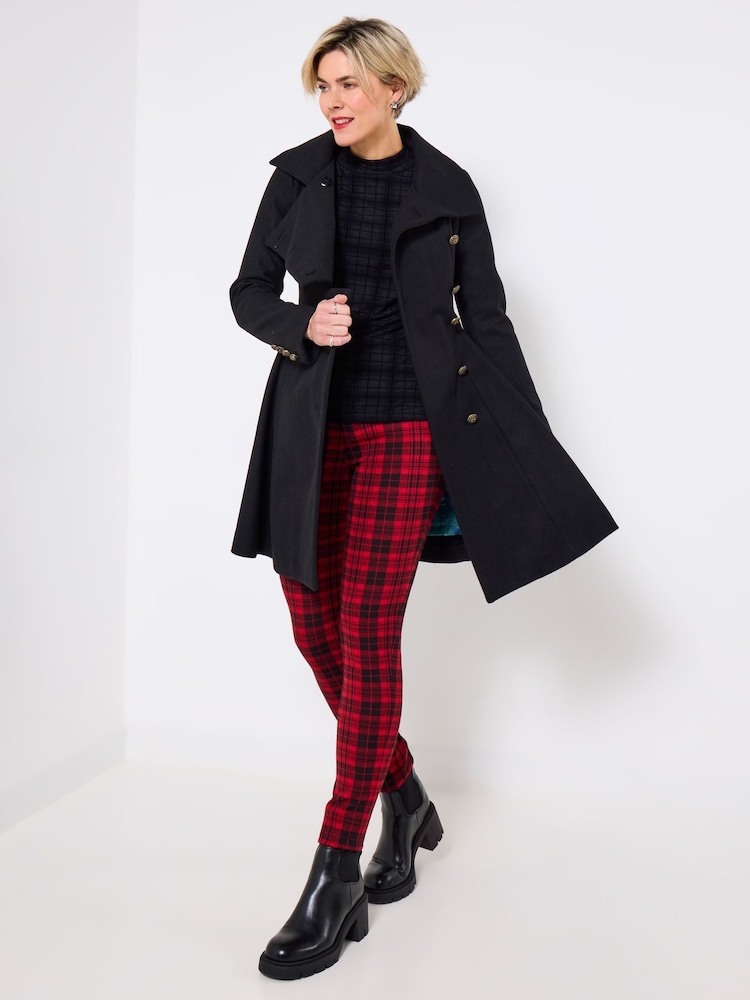 Joe Browns Black Oversized Collar Black Coat - Image 1 of 5 Joe Browns Black Oversized Collar Black Coat - Image 1 of 5