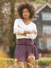 Joe Browns Cream Simple V-Neck Jumper - Image 2 of 7