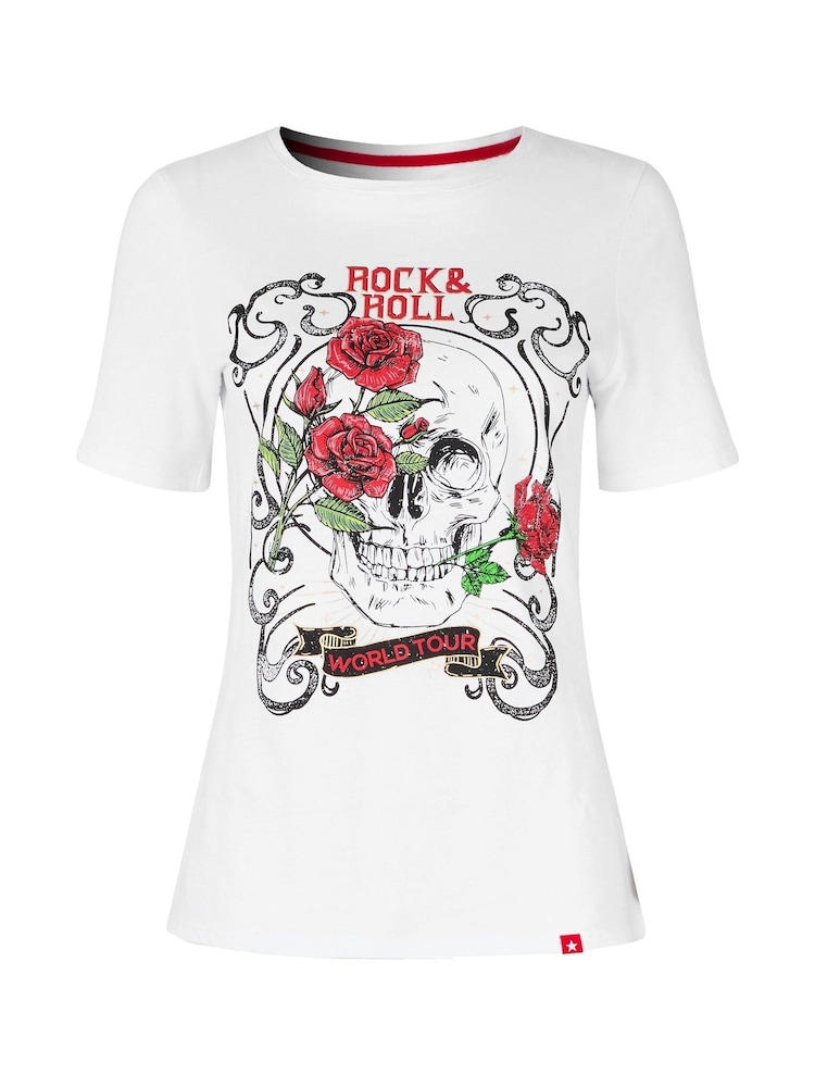 Joe Browns White Rock and Roll T-Shirt - Image 4 of 4