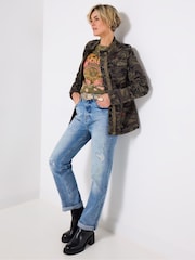 Joe Browns Green Relaxed Camo Jacket - Image 5 of 7