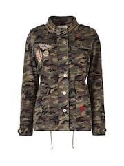 Joe Browns Green Relaxed Camo Jacket - Image 7 of 7