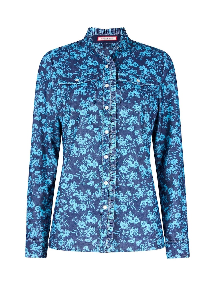 Joe Browns Blue Vintage Cord Blouse - Image 5 of 5 Joe Browns Blue Vintage Cord Blouse - Image 5 of 5