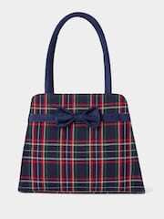 Joe Browns Blue Tartan Vintage Style Bag - Image 3 of 7