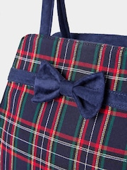 Joe Browns Blue Tartan Vintage Style Bag - Image 5 of 7