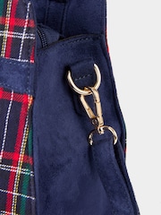Joe Browns Blue Tartan Vintage Style Bag - Image 6 of 7
