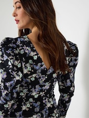 Joe Browns Black Vintage Inspired Ditsy Midi Dress - Image 3 of 5