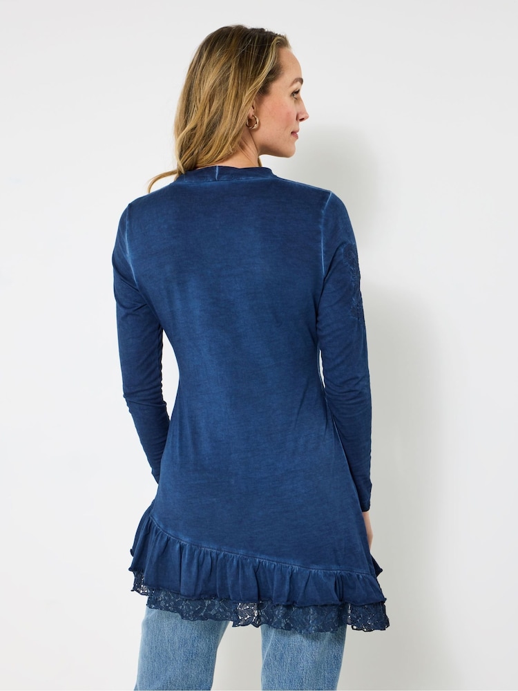 Joe Browns Blue Washed Blue Jersey Tunic - Image 2 of 5 Joe Browns Blue Washed Blue Jersey Tunic - Image 2 of 5