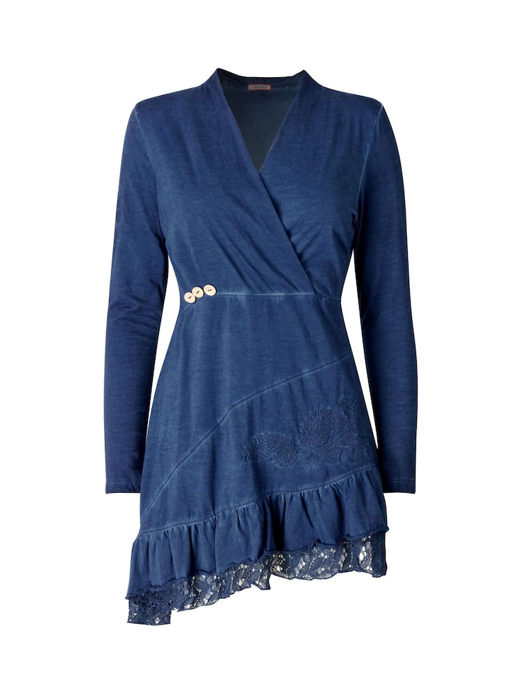 Joe Browns Blue Washed Blue Jersey Tunic - Image 5 of 5 Joe Browns Blue Washed Blue Jersey Tunic - Image 5 of 5
