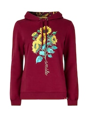 Joe Browns Red Sunflower Graphic Hoodie - Image 5 of 5