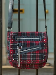 Joe Browns Red Tartan Rock Chick Cross Body Bag - Image 1 of 7