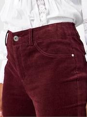 Joe Browns Red Petite Bootcut Moleskin Trousers - Image 3 of 5